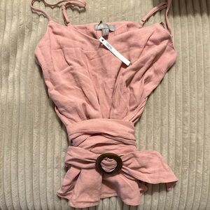 Brand New with tags linen wrap around cami top